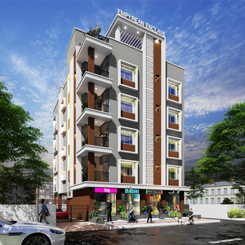 Modern multi-story building